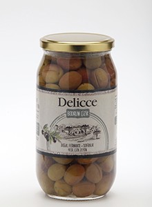 Delicce Ayvalık Çizik Yeşil Zeytin 1000gr - 27TL